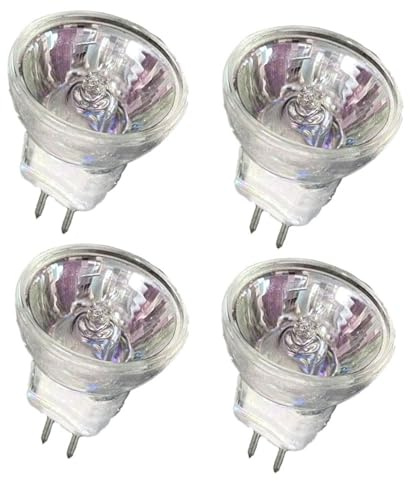UGEFKMQ 4PC MR8 24V 5W Halogen Glühbirnen MR8 24V 35W Halogen Spotlampe Niederspannung GU4 Spot Licht Dekorativ 24V-35W