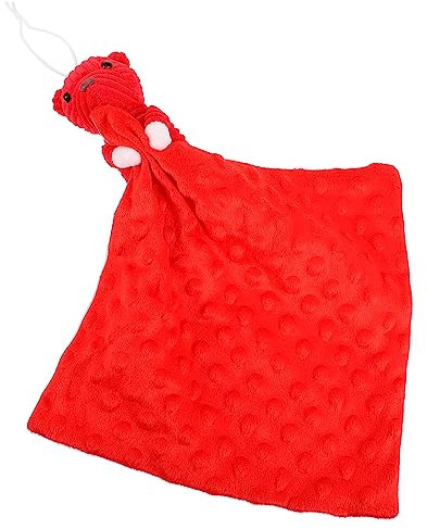 ANDRESLAD Infant Dots Sicherheitsdecke Für Junge Mädchen Beruhigendes Kuscheltuch Mit Lustigen Punkten Sanftes Plüschspielzeug Zur Unterstützung Der Sensorischen Entwicklung