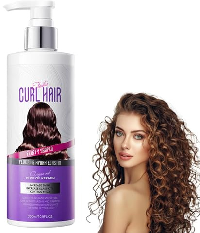 Volumizing Hair Styling Mousse 300ml, Gel de Definición, Espuma Rizos, Fluffy Hair Spray, Para Rizos Naturales y Cabello con Permanente, Abundante elasticidad hidratante