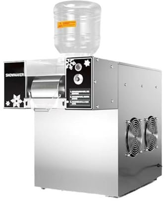 Machine à Glace Pilée électrique, Machine à Glaçons Commerciale en Flocon de Neige avec Seau 2 Pièces, Machine à Rasoir à Glace, Refroidissement Rapide,Mechanicalmodel-120kg