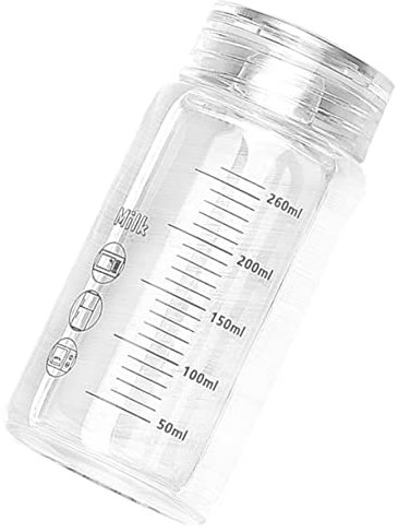 Alipis Botella De Agua De Vidrio con Vaso De Boca Ancha Portable para Leche y Bebidas para Hogar y Oficina