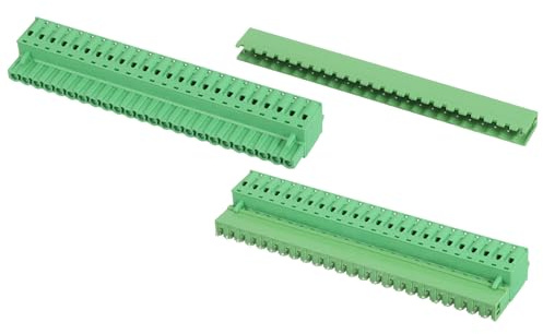 sourcing map 2 set di 24 pin passo 5,08 mm/0,2 PCB montaggio a vite morsettiera connettori diritti senza saldatura 2EDGKD connettori maschio e femmina per 28-10AWG