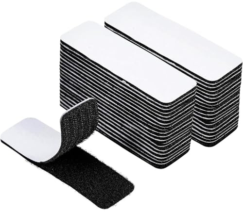 18 tiras de velcro con adhesivo, cinta de nailon resistente, excelente agarre, no adhesiva, cinta entrelazada, para costura, manualidades, bricolaje, tiras adhesivas de pared