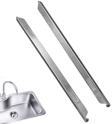 Protector de huecos de horno, cubierta de espacio para estufa, tira de encimera de cocina, tira de relleno de estufa de acero inoxidable, borde de barrera de derrames resistente al calor, inserto de