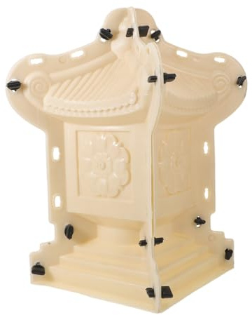 TOYANDONA Moule en Béton pour Pagode Chinoise Moulage De Lanterne Pagode Plastique Solide Démoulage Facile Réutilisable Décoration Jardin Extérieur Création Artisanale