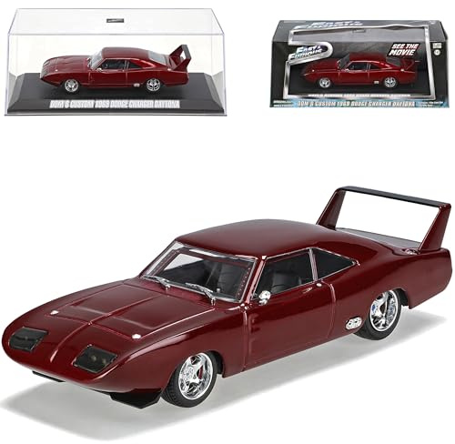 Generisch Dodge Charger Daytona Fast Furious 6 Rot Dom´s 1/43 Greenlight Modell Auto