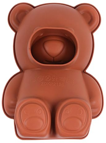 DIYEAH Moule à Pâtisserie Réutilisable en Silicone Ours 3d Assis Antiadhésif pour Gâteau Mousse Facile à Démouler Saint-valentin et Événements Spéciaux
