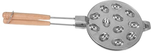 LALADEFIEE Stampo 16 Slot a Forma di Noce in Lega di Alluminio per Biscotti Facile Manutenzione Resistente alle Alte Temperature per Feste e Dolci Fatti in Casa
