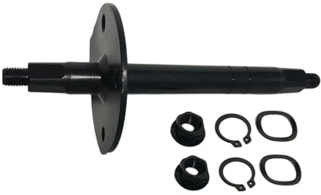 EpheyFIF Pedal de eje de rueda media para bicicleta de ejercicio, 17/20 x 165/180 mm, eje de metal resistente al desgaste, accesorios dinámicos para eje de rueda de bicicleta