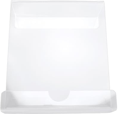 Vvikizy Tabletthållare för Löpband, Bokställ i Akryl för Träningscykel Gymutrustning med Enkel Installation, Passar de Flesta Löpbands Trappmaskiner, Rymmer Läsmaterial för Surfplatta (Transparent)
