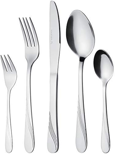 GRÄWE Besteckset für 6 Personen aus Edelstahl, Tafelbesteck Set 30-teilig, nickelfrei, rostfrei, handpoliert, spülmaschinengeeignet - Serie Stralsund