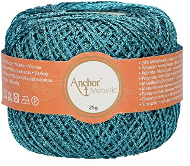 Anchor Artiste Metallic 4716400-00312 blau Effektgarn