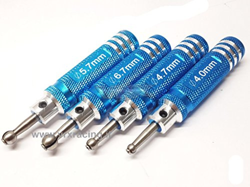 VRX Set 4 Alesatori con Testa a Sfera per uniball