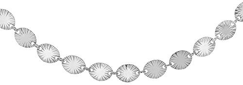 Tuscany Silver Damen-Collier Patterned Oval Disc 925 Silber- 8.19.666