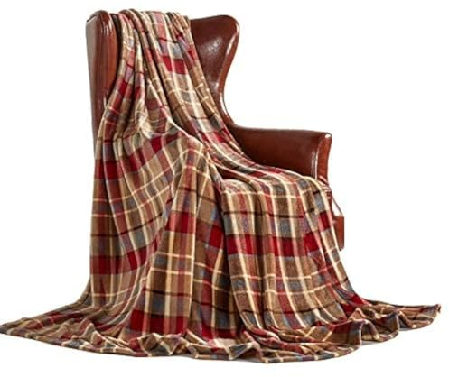 MERRYLIFE Throw Blanket Plaid| Ultra-Plush Soft Colorful Oversized | Decorative Couch Travel Blanket | (50 60, Love Urban)