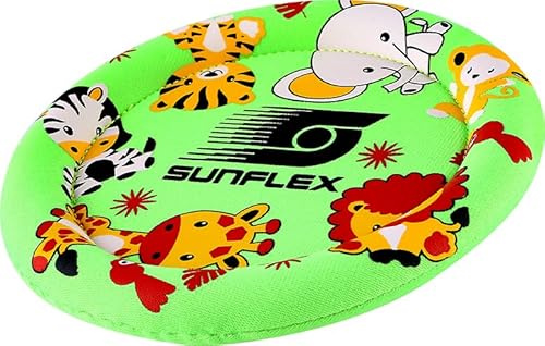 Sunflex® Youngster Jungle Wurfscheibe | weiche & leichte Flugscheibe für den Strand & den Park | für Kinderhände Flying Disc | extrem robust und Flugstabil