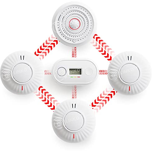 Wireless Interlinked Smoke, Heat & Carbon Monoxide Alarm Bundle | Scotland & England Law Compliant | 10 Year Battery Life | CE & BS Certified | LINKD Alarms | Pre Linked | UK Phone & Email Support