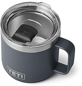 YETI Rambler 14 oz Stackable Mug, Vacuum Insulated, Stainless Steel with MagSlider Lid, Charcoal