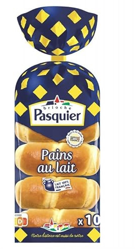 Brioche Pasquier - Pains Au Lait Moelleux - Format Familial - 350g - Lot De 4