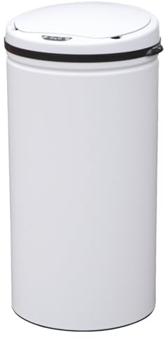 SVITA Poubelle électrique à capteur 42 l en acier avec capteur - Poubelle de cuisine automatique - Blanc