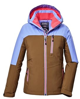 killtec Mädchen Funktionsjacke/Outdoorjacke mit Kapuze KOW 353 GRLS JCKT, braun, 152, 42146-000