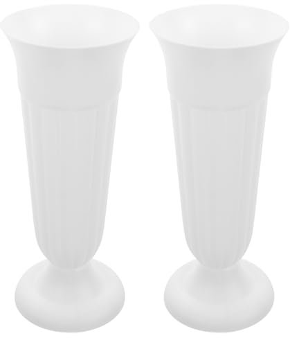 Baluue 2 Pz Vaso da fiori a colonna romana vasi cimitero vase vaso di fiori da cimitero portafiori per tomba delicato vaso da cimitero portacomposizioni floreali pp base