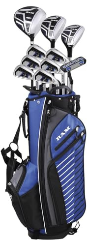 Ram Golf SDX golfklubbor för män set + väska, vänster hand, grafit/stål