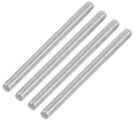 QUARKZMAN 4 Stück Gewindestangen M5 x 70mm M5-0,8 Gewindestift | Gewindestab mit metrischem Vollgewinde, 304 Edelstahl, Für Möbel- und Maschinenmontage