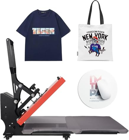 ColorSub Digital Hot Press 38 x 38 cm (15 x 15 Inches) 1600 W, Teflon Hot Press, T-Shirt, Clothes, Bag with Transfer