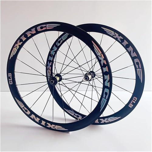 700C Rennrad-Radsatz, 50 Mm Aluminiumlegierung, Doppelwand-Felgenbremse, V/C-Schnellspanner, 8/9/10/11-Gang, 20 Löcher, Vorder- Und Hinterradsatz