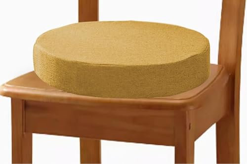 Cuscini Rotondi per Sedie Cucina, 30/40/45/50cm Cuscino per Sedia da Pranzo, Rimovibile Cuscini per Sedia Rotondi per Esterno, Giardino, Cucina, Ufficio(A16,28x10cm/11x4in)