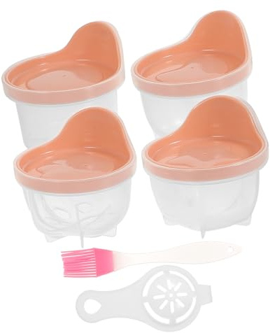 MAGICLULU 6pcs Steamed Egg Moulds for Rice Cake Jelly Pudding Pp Material Cartoon Shape Easy to Use