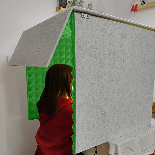 Portable Soundproof Vocal Booth for Studio Desk Isolation Shield for Recording Microphone Noise Absorbing Box Cover for Home Studio