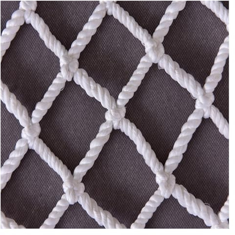 SZPLLZY Filet de sécurité pour Garde-Corps, Filet en Corde Blanche, Filet Anti-Chute, Protection Extensible pour escaliers, Balcon, activités de Plein air, Personnalisable (4X5m)