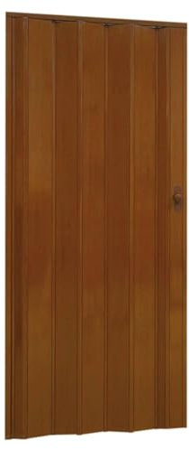 Decor Space Porta a soffietto in PVC con serratura chiave e pomolo in ABS da interno