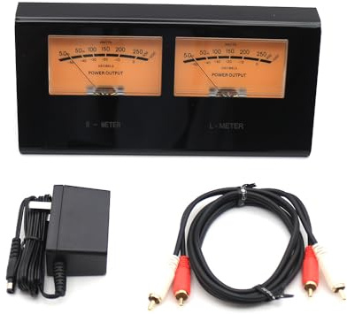 Toplionace Hochpräzises Audiopegelmessgerät mit DB Anzeige, UV-Messgerät, DB Panel-Anzeige, 2-Wege-Verstärker, Lautsprecher, Audio, Musik, Orangefarbenes Licht