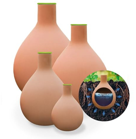 BioGreen Olla Pflanzenbewässerung HYDRO MAX | vers. Größen | 0,2 L | Ø 30 cm automatische Bewässerung für Pflanzen | Terrakotta Tontopf | Bewässerungskugel