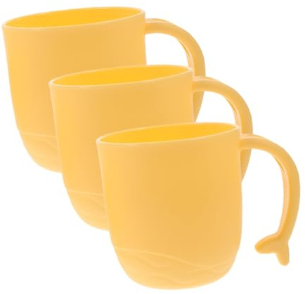 TOPPERFUN 3piezas Vaso para Enjuague Bucal De Plástico Mango De Delfín De Dibujos Animados para Guardar Pasta De Dientes y Cepillos para Baño Vaso para Cepillo De Dientes Contenedor para