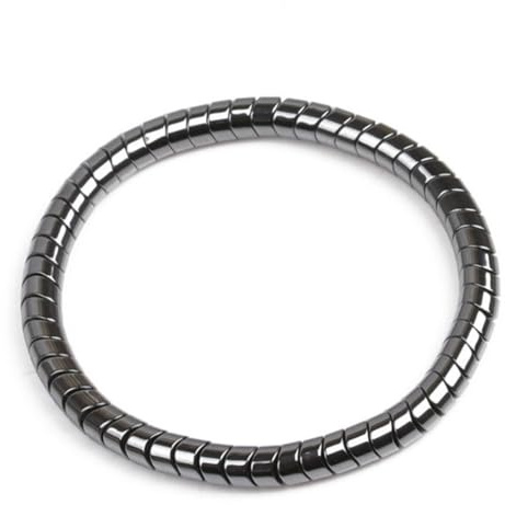 EUMENIDES Magnetarmband für Damen und Männer, Hämatit-Armbänder, 2 Stück, antistatisches Armband, (Schlangen-Magnet，1pcs)