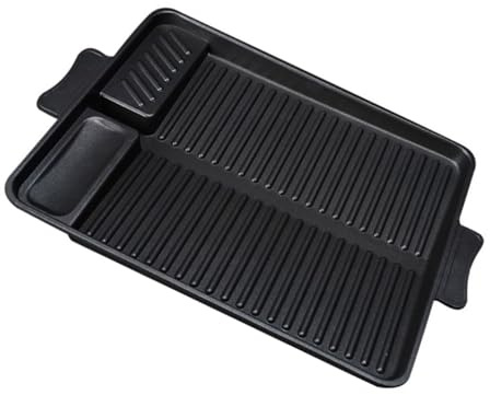 GETAJGHSD Plaque De Barbecue Antiadhésive Plateau à Pizza Rectangulaire Ustensile De Cuisson pour Barbecue Extérieur