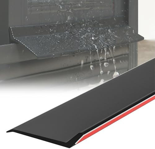Selbstklebende Regenschutzleiste Aus Gummi Für Fenster Türen, 135° Neigbar Hochflexibles Regenschutzleiste Für Fenster & Autotüren, 0.5-5m Schwarz Biegbar Und Schneidbar Fenster-Dichtleiste