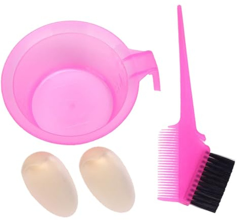 OATIPHO 2 Sets Hair Dye Brush and Hair Coloring Comb with Dye Bowl Double-sided for Salon and DIY Use for Precise Application