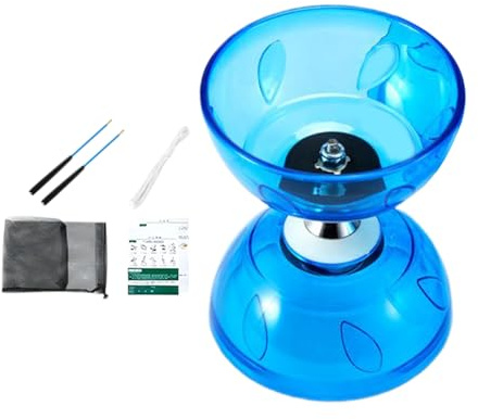 Ranley Yo-Yo Chino para niños – Pelota educativa portátil de doble cabeza con bolsa de red y palillos, juego de juguete chino Yoyo – Para escuela, casa, estudio, viajes, fiestas, Halloween, interior