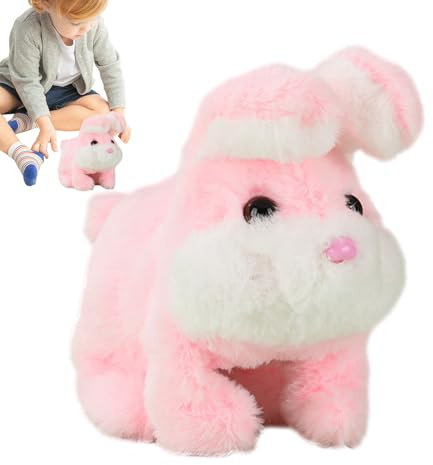 Générique Interactive Pets for Bunny, Walking and Sounding Rabbit Toy, Interactive Rabbit, Ideal for Girls, Boys and Girls, for Easter, Birthdays and Christmas