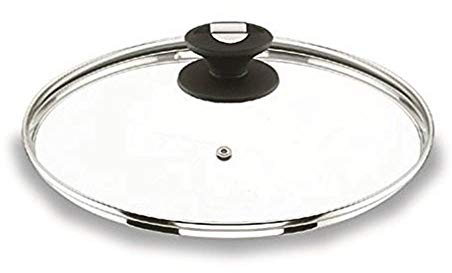 Lacor 71920 - Couvercle en verre avec dévaporateur de 20 cm | Ustensile professionnel durable; conçu pour un rendement optimal y nettoyage rapide et facile au lave-vaisselle