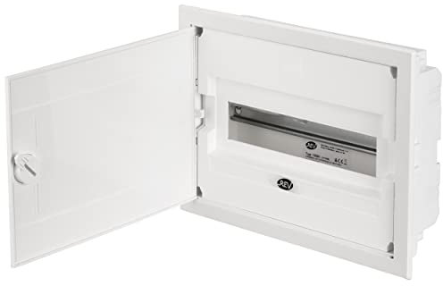 REV 0515501555 Fuse box, 1-row 12TE distribution box, 400V, 33.60 X 26.0 X 9.50 cm white