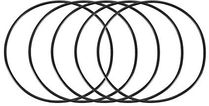 Sourcingmap Nitrile Rubber O-Rings 80mm OD 76mm ID 2mm Width, Metric Sealing Gasket, Pack of 5