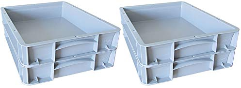 4x Pizzaballenbox, Pizzaballenbehälter, Pizzateigbehälter, Hefeteig Behälter, 400 X 300 X 70mm
