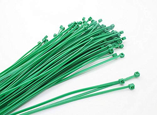 1000 X Green Cable Ties 300Mm X 4.8Mm Zip Tie Wraps Bases Stocked
