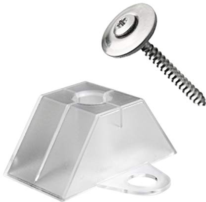 KAISER plastic® Abstandhalter und Schrauben 50 Stk. Set | Befestigungsset für Trapezplatten 70/18 und 76/18 | Made in Germany | für alle Arten von Wellplatten